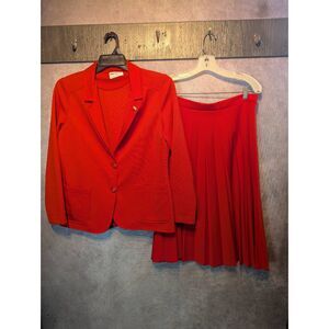 Fire Islander vintage pleated midi skirt suit 14